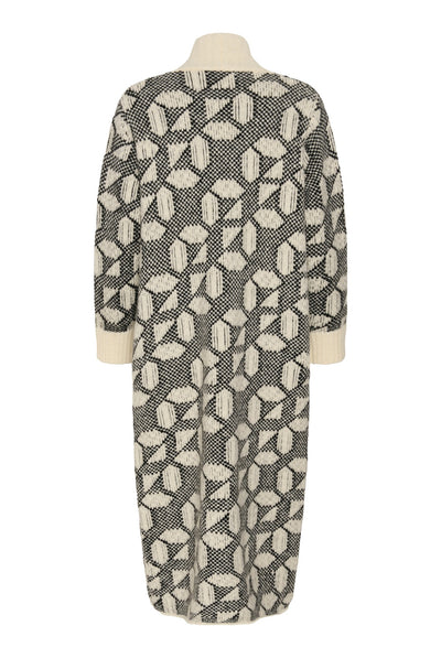 TULAIW CARDIGAN GRAFISKT KAKELMÖNSTER - 90001327 - 30113081 Thumbnail