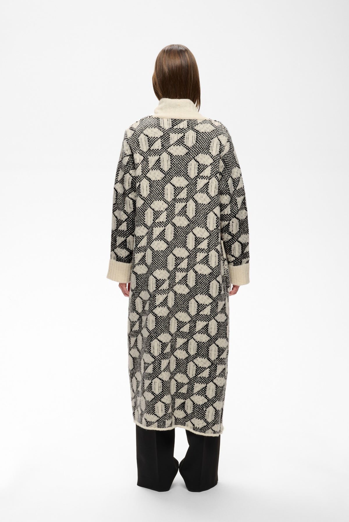 TULAIW CARDIGAN GRAFISKT KAKELMÖNSTER - 90001327 - 30113081