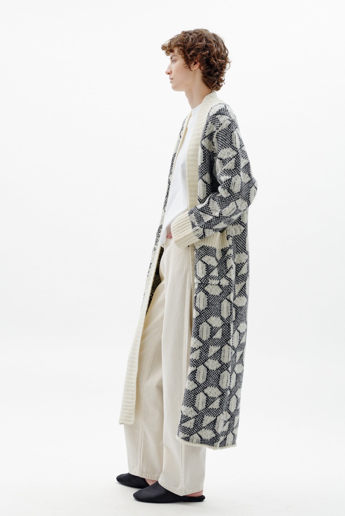 TULAIW CARDIGAN GRAFISKT KAKELMÖNSTER - 90001327 - 30113081