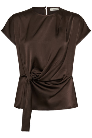 SATINEIW KNOT TOP Chocolate Brown - 191109 - 30113427