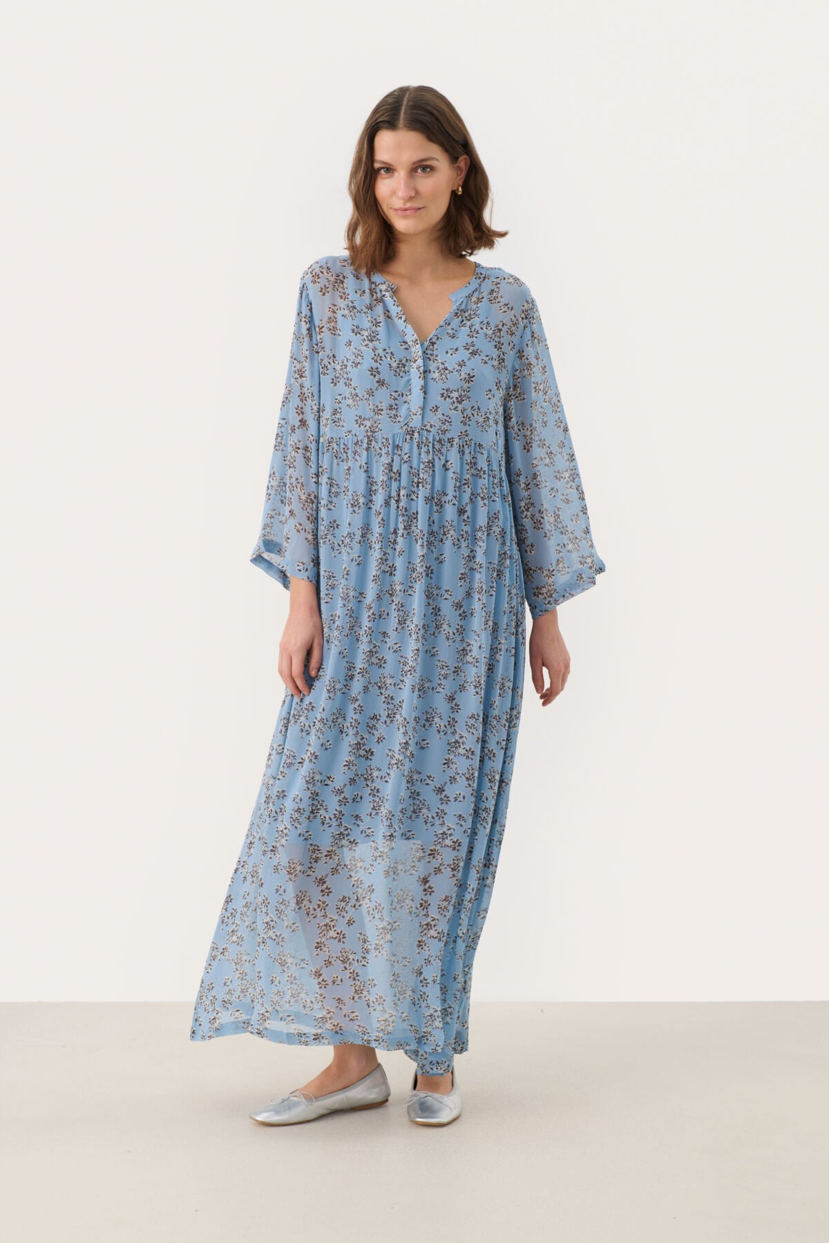 PoloniaPW DR Faded Denim Scattered Flower - 30307030