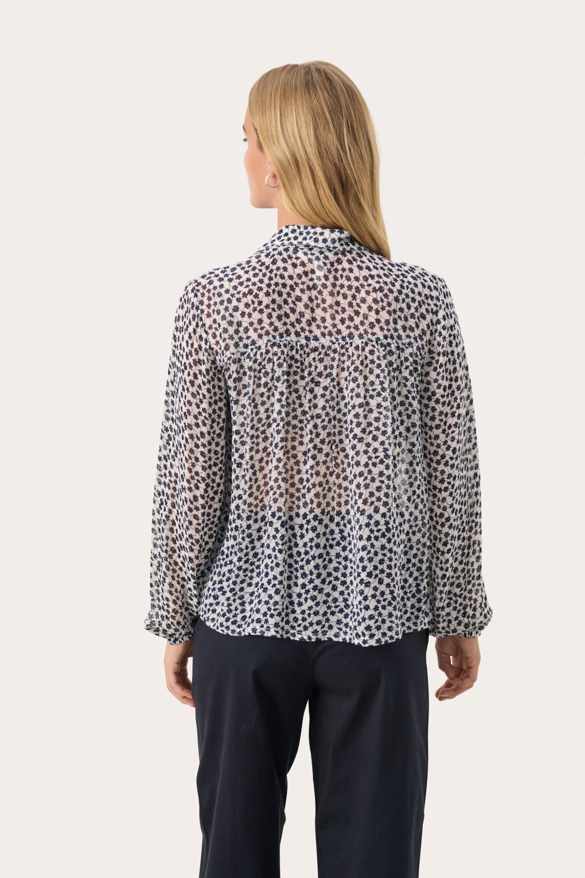 NicholinaPW BL Navy Mini Grid Flower - 30309358