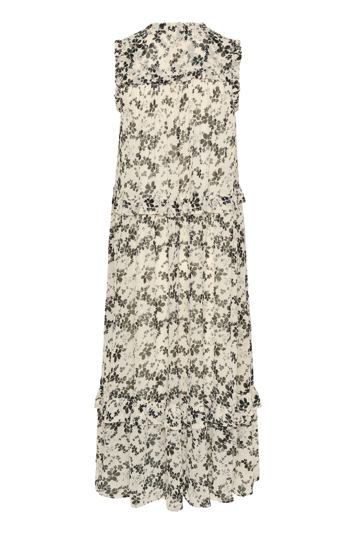 RiyanaPW DR Black Contrast Flower Print - 30309622