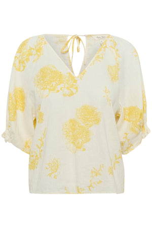 RosalynPW BL Yellow Fantastiskt blommönster