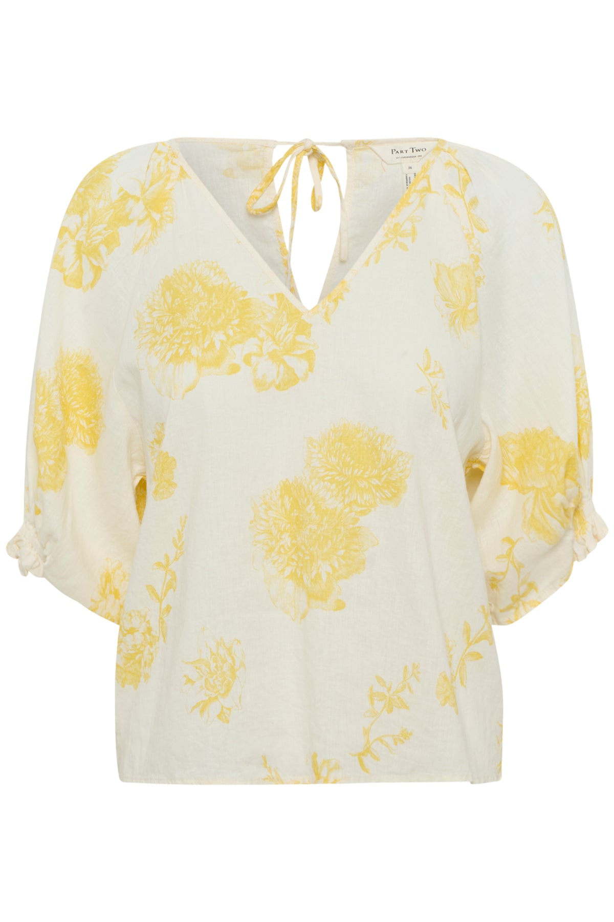 RosalynPW BL Yellow Fantastiskt blommönster
