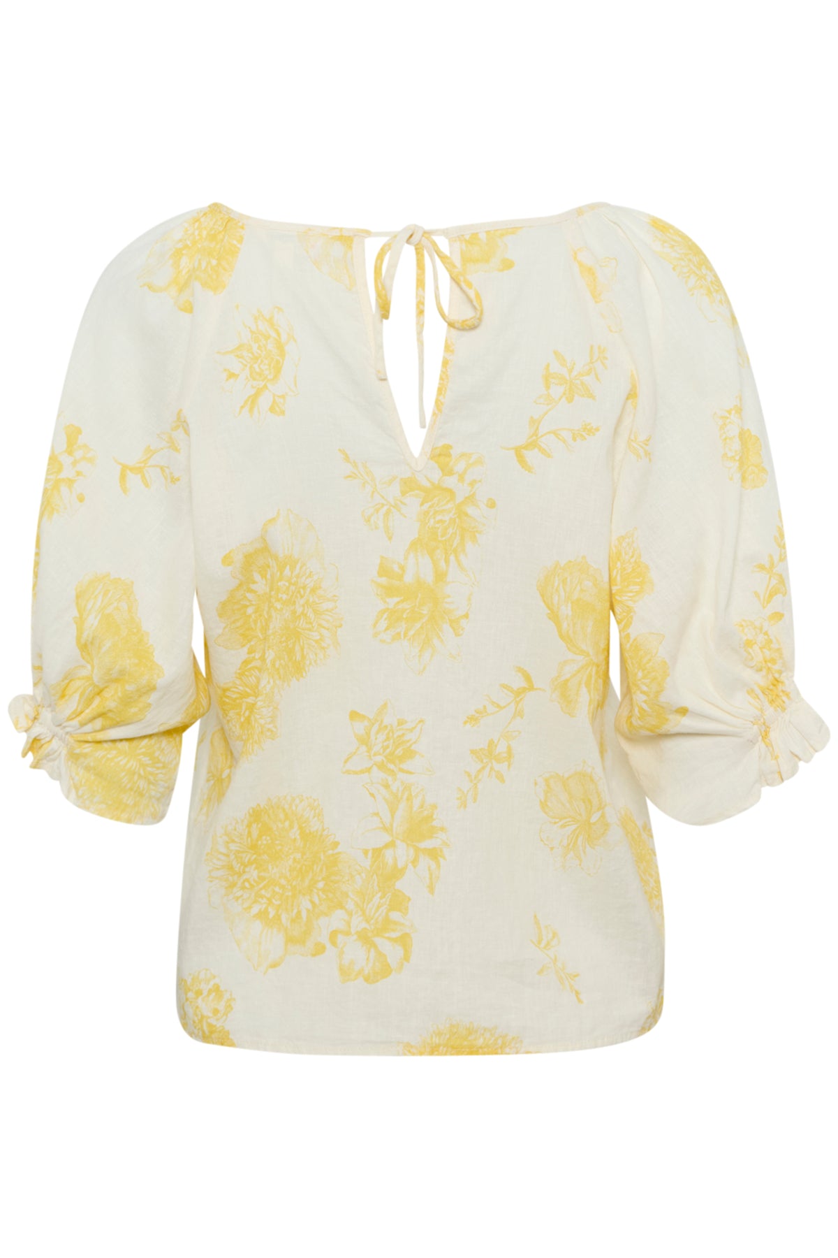 RosalynPW BL Yellow Fantastiskt blommönster