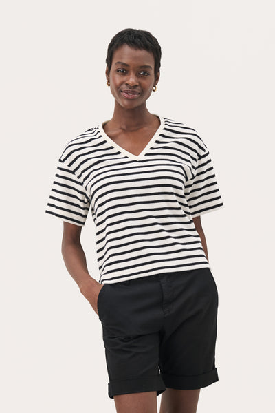 RyliePW TS Black and Eggnog Stripe - 30309677 Thumbnail