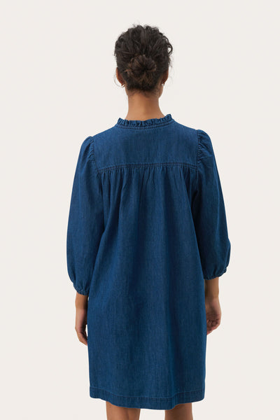 TashaPW DR Medium Blue Denim Broderi - 30309803 Thumbnail