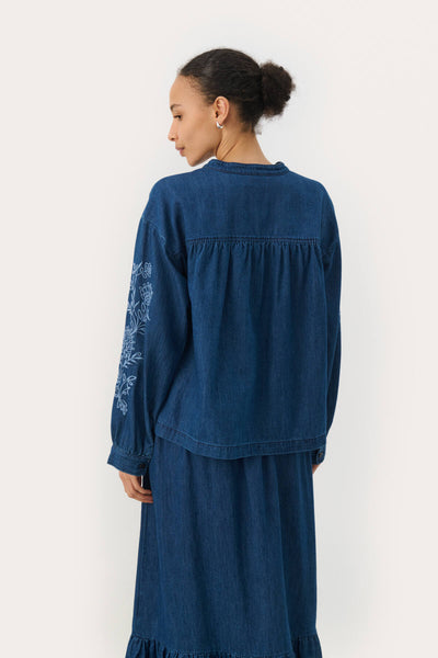 TerkaPW BL Medium Blue Denim Embroidery - 30309804 Thumbnail