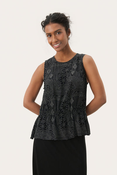 TilliePW TILL Black dot print - 30309821 Thumbnail