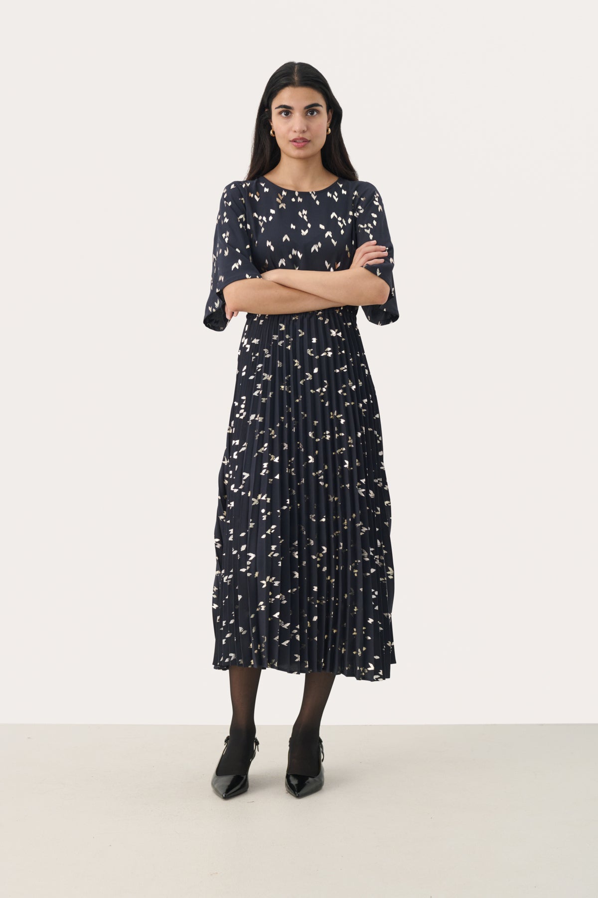 SarafinaPW DR Marinblått folietryck - 30309904