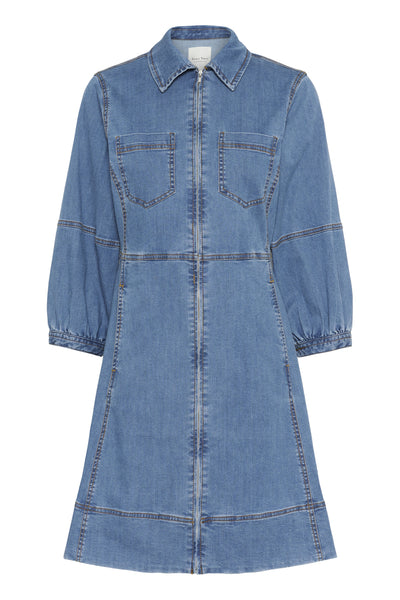 SanniPW DR Medium Blue Denim - 30309966 Thumbnail