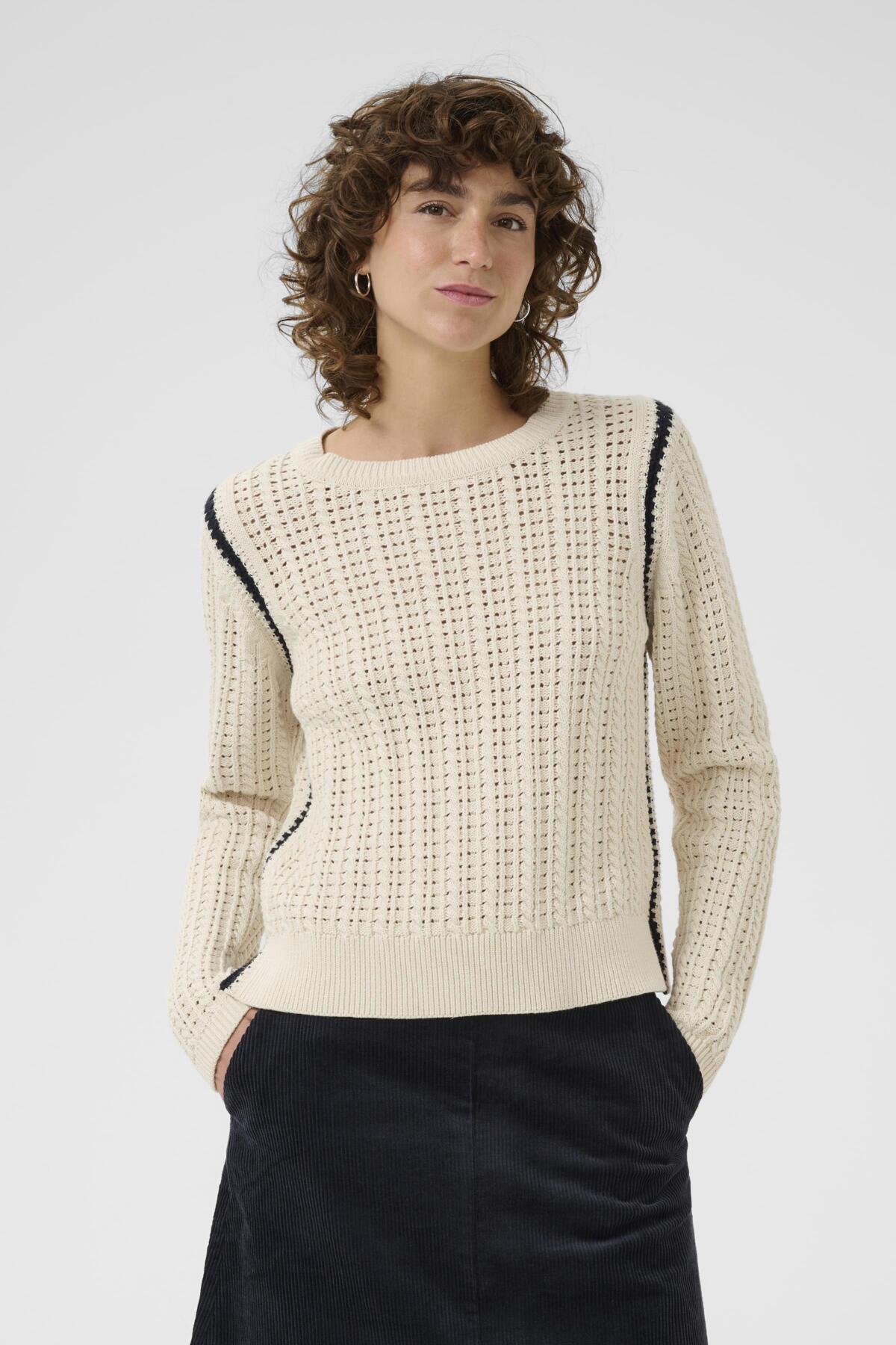 SeleniaPW PU Whitecap Gray/Dark Navy Stitch - 30309982