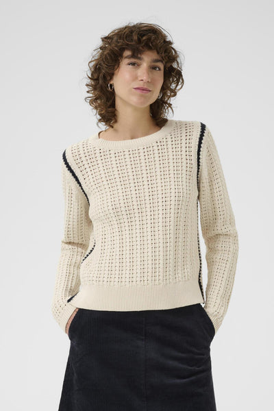 SeleniaPW PU Whitecap Gray/Dark Navy Stitch - 30309982 Thumbnail