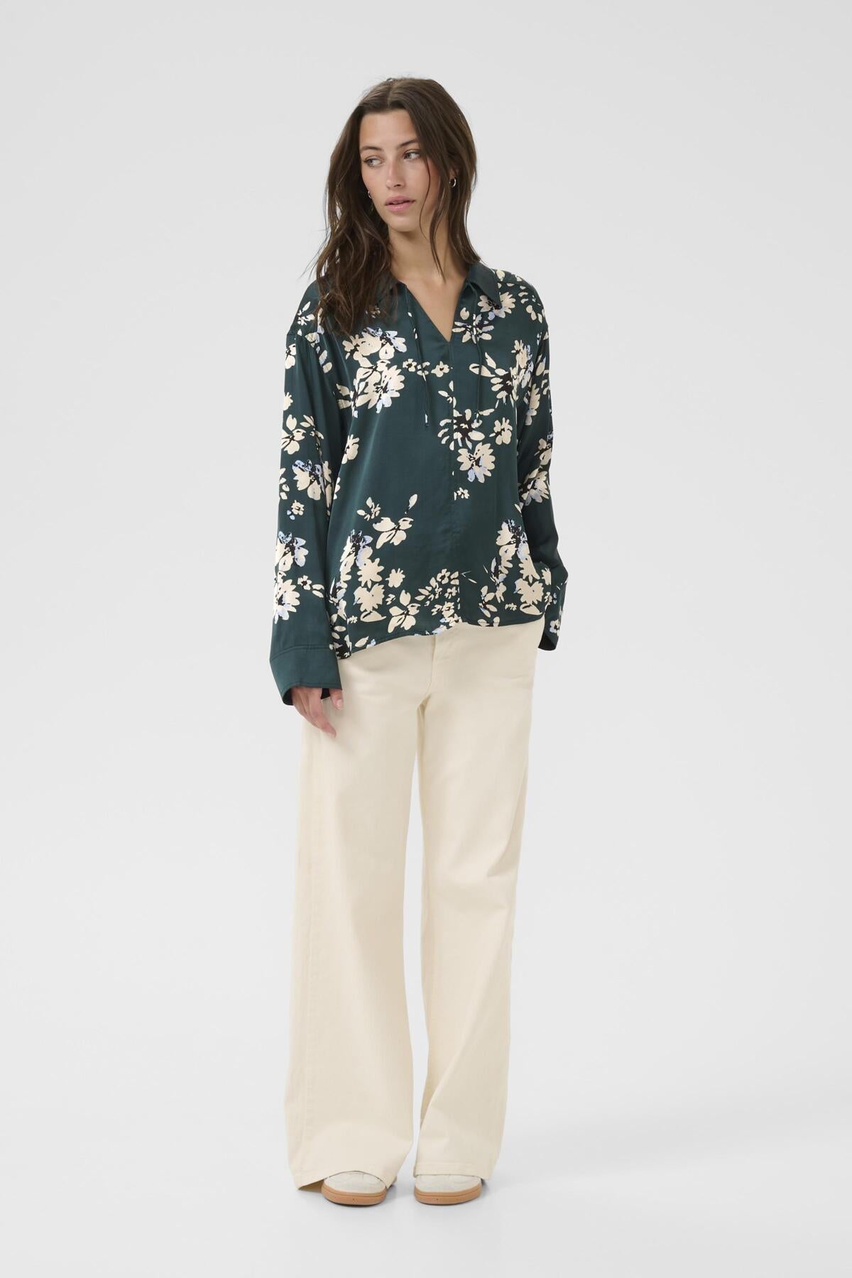 SheenaPW BL Sea Moss faded Flower Print - 30310003