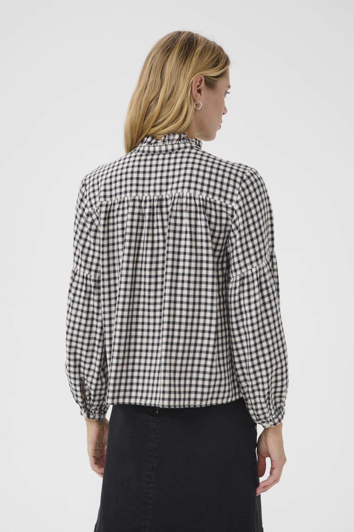 SamillaPW SH Dark Navy Mini Check - 30310087