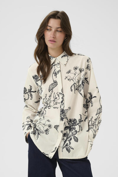 SvejaPW BL Dark Navy Botanical Print - 30310113 Thumbnail