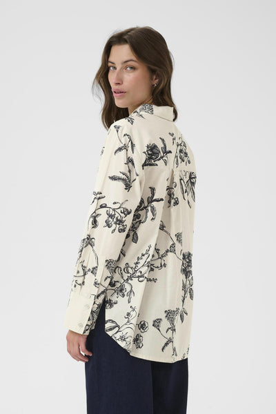 SvejaPW BL Dark Navy Botanical Print - 30310113 Thumbnail