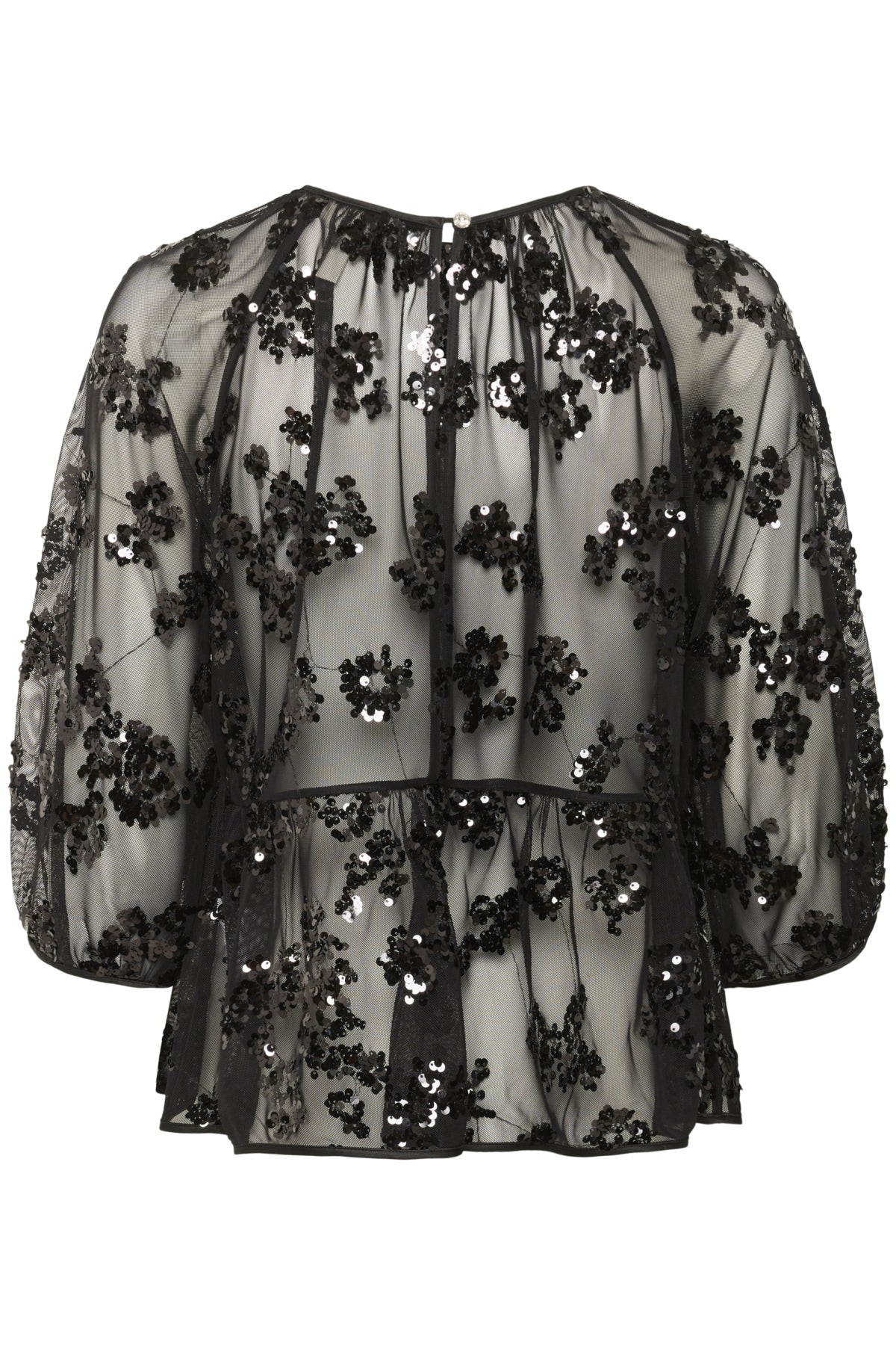 VivanPW BL Black Sequins on mesh - 304383 - 30310196