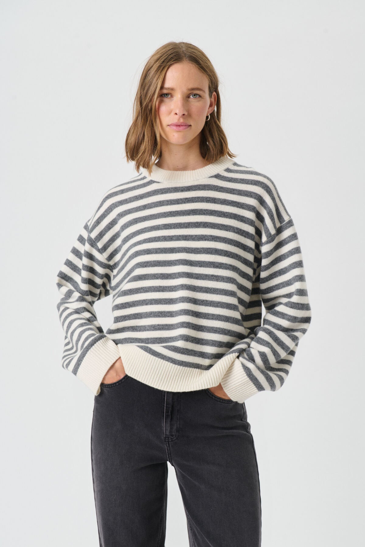 VinasPW PU Gråmelerad/Whitecap Randig - 30310219