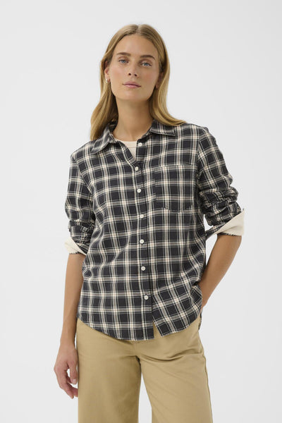 YanaPW SH Dark Navy Check - 304551 - 30310281 Thumbnail