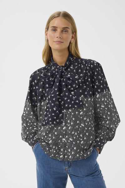 YaninaPW BL Dark Navy Fragile Print - 3045 - 30310282 Thumbnail