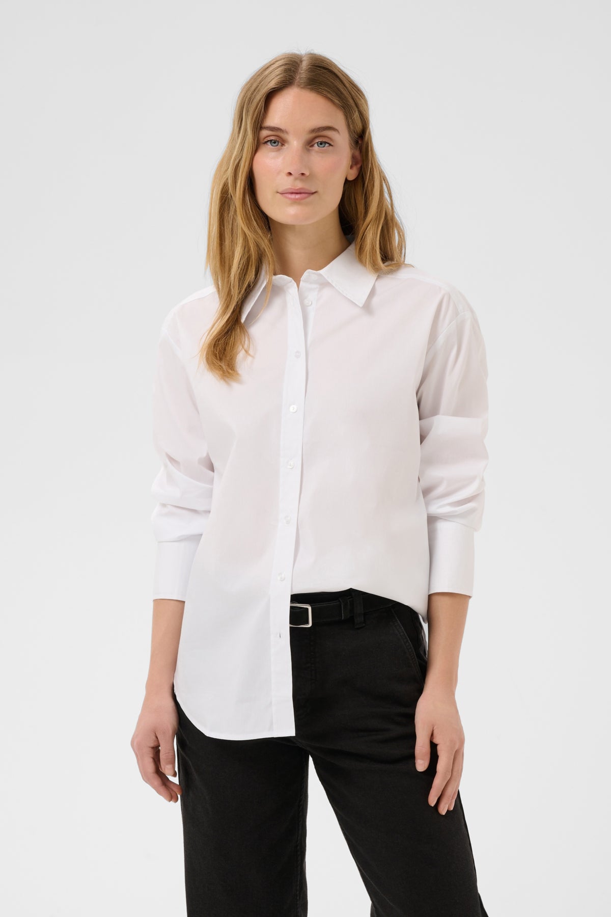ZaynaPW Regular skjorta Bright White - 110601 - 30310288