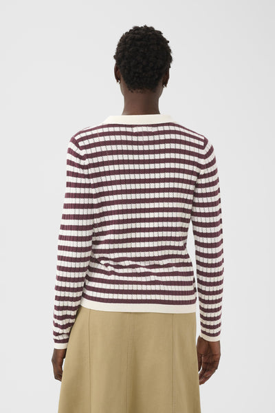 ZariaPW PU Fig Stripe - 304571 - 30310303 Thumbnail