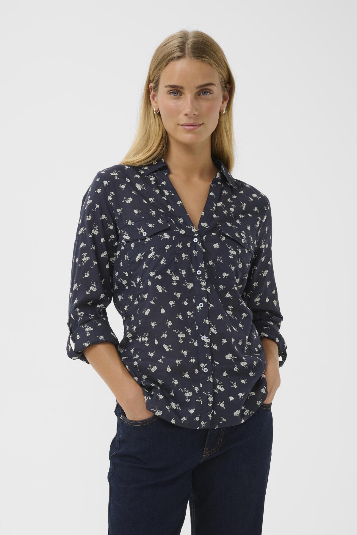 CortnioPW SH Dark Navy Fragile Print - 3045 - 30310348