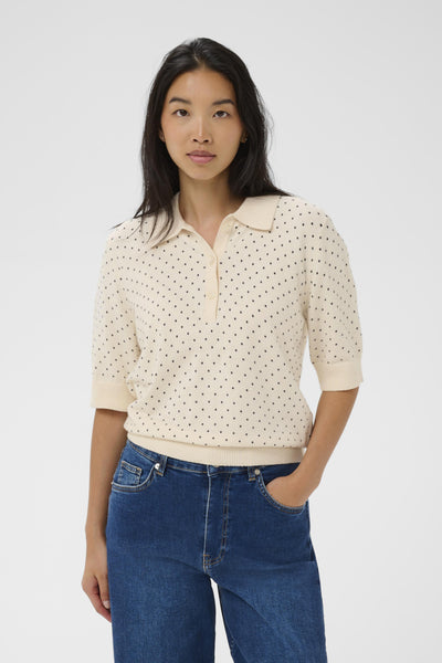 AnettiPW PU Dark Navy Dot Print - 304782 - 30310393 Thumbnail