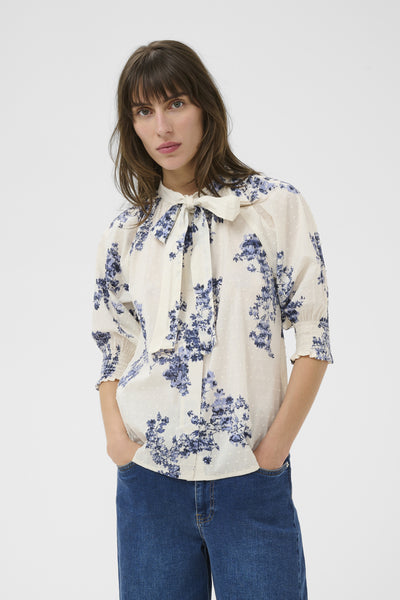 AlmeraPW SH Blue Shadow Flower Print - 304 - 30310446 Thumbnail