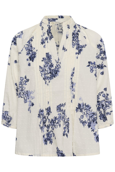 AlettaPW BL Blue Shadow Flower Print - 304 - 30310470 Thumbnail