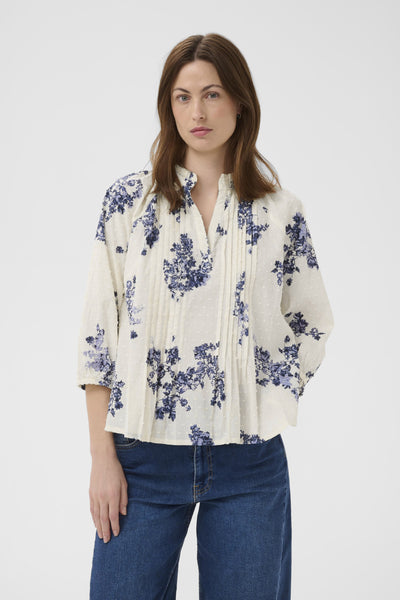 AlettaPW BL Blue Shadow Flower Print - 304 - 30310470 Thumbnail
