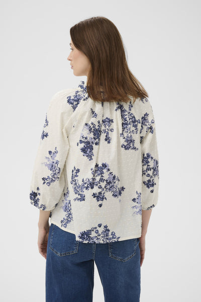 AlettaPW BL Blue Shadow Flower Print - 304 - 30310470 Thumbnail