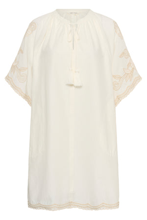 BreannaPW Klänning Whisper White W French Oak emb - 30310524