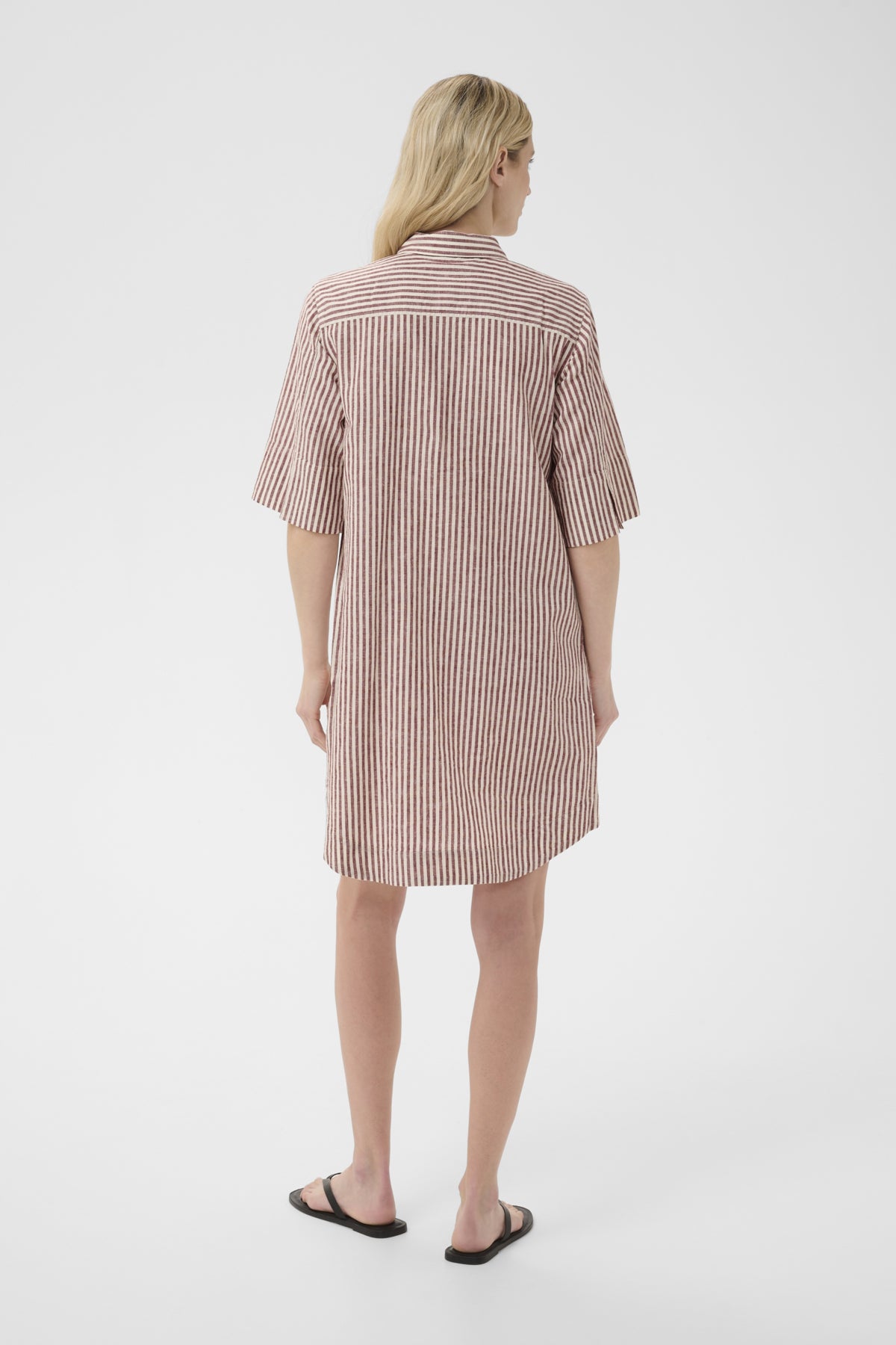 BerritPW Klänning Burnt Russet Stripe - 304944 - 30310539