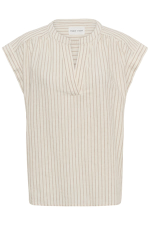 BettinaPW Blus Neutral Stripe - 304943 - 30310540