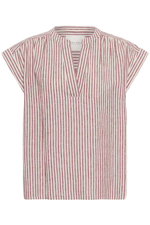 BettinaPW Blouse Burnt Russet Stripe - 304944 - 30310540