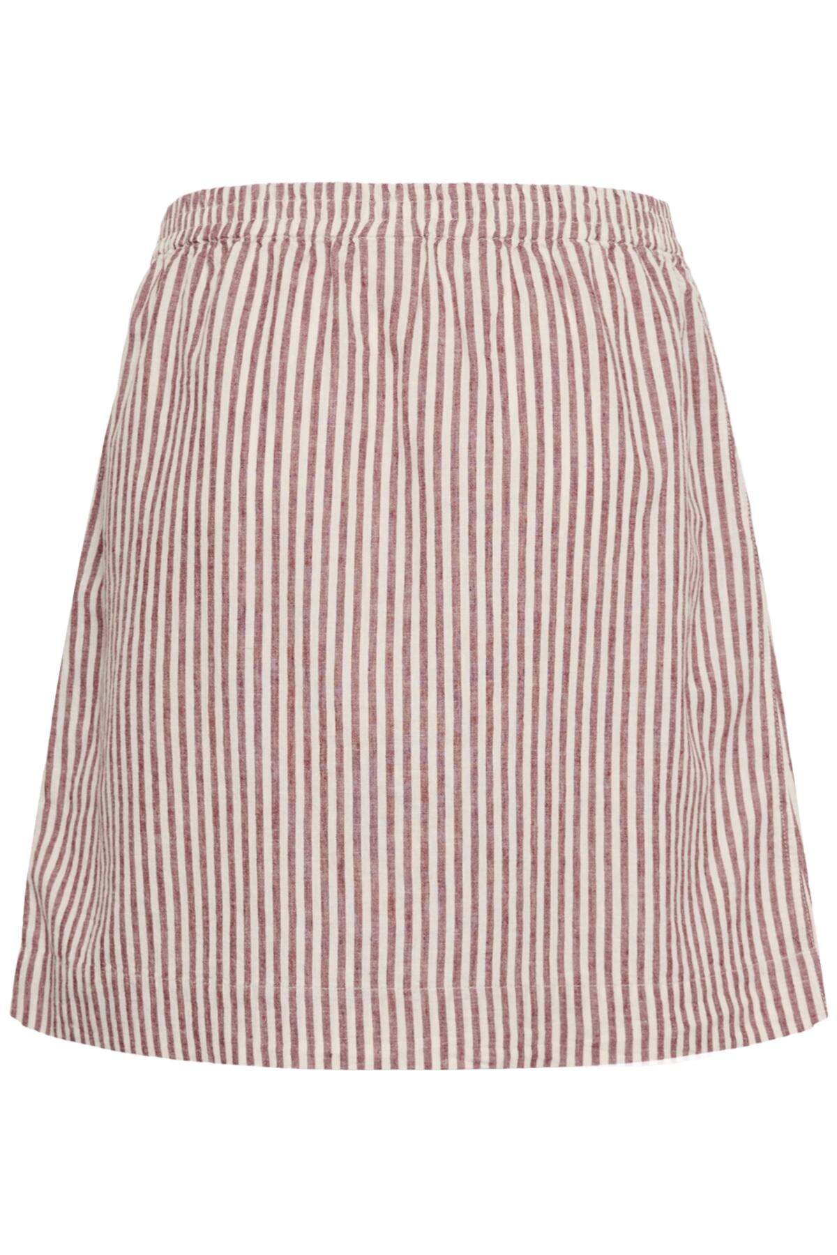 BirgittPW Kjol Burnt Russet Stripe - 304944 - 30310543