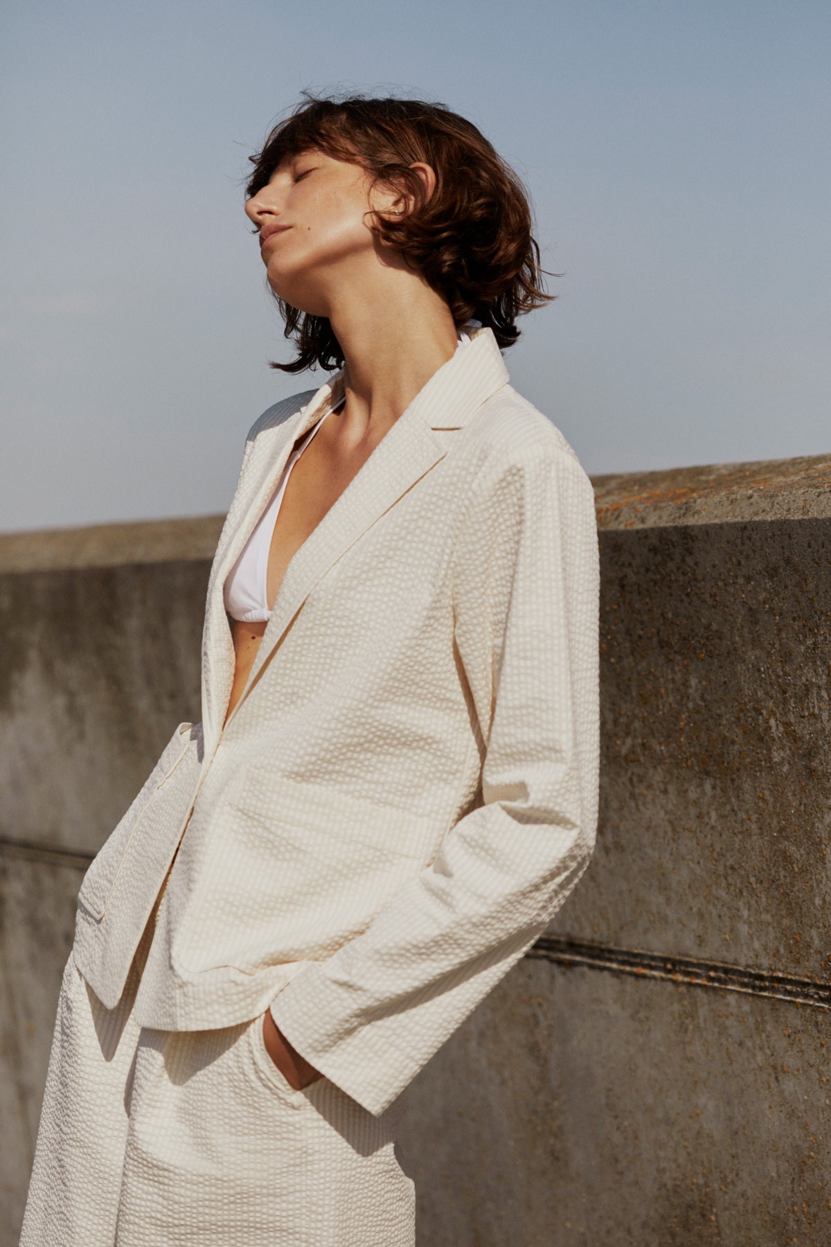 BriddiPW Jacka Whisper White Stripe - 304952 - 30310550