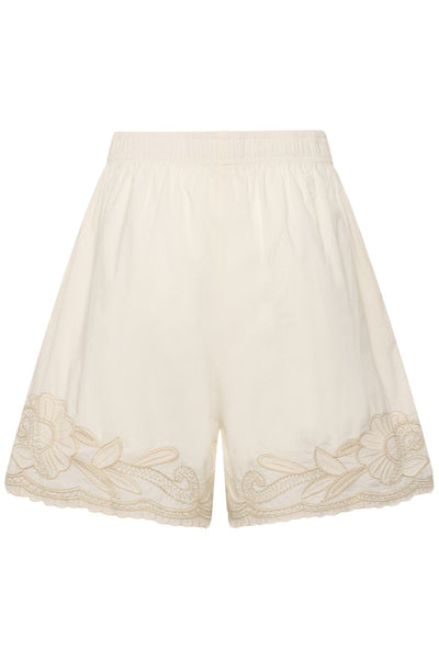 BitjaPW Shorts Whisper White W French Oak emb - 30310558 Thumbnail