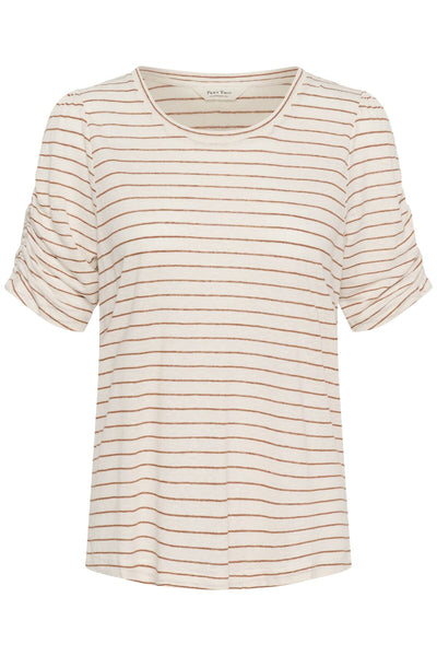 BrizettePW T-shirt Brun Randig - 305039 - 30310567 Thumbnail