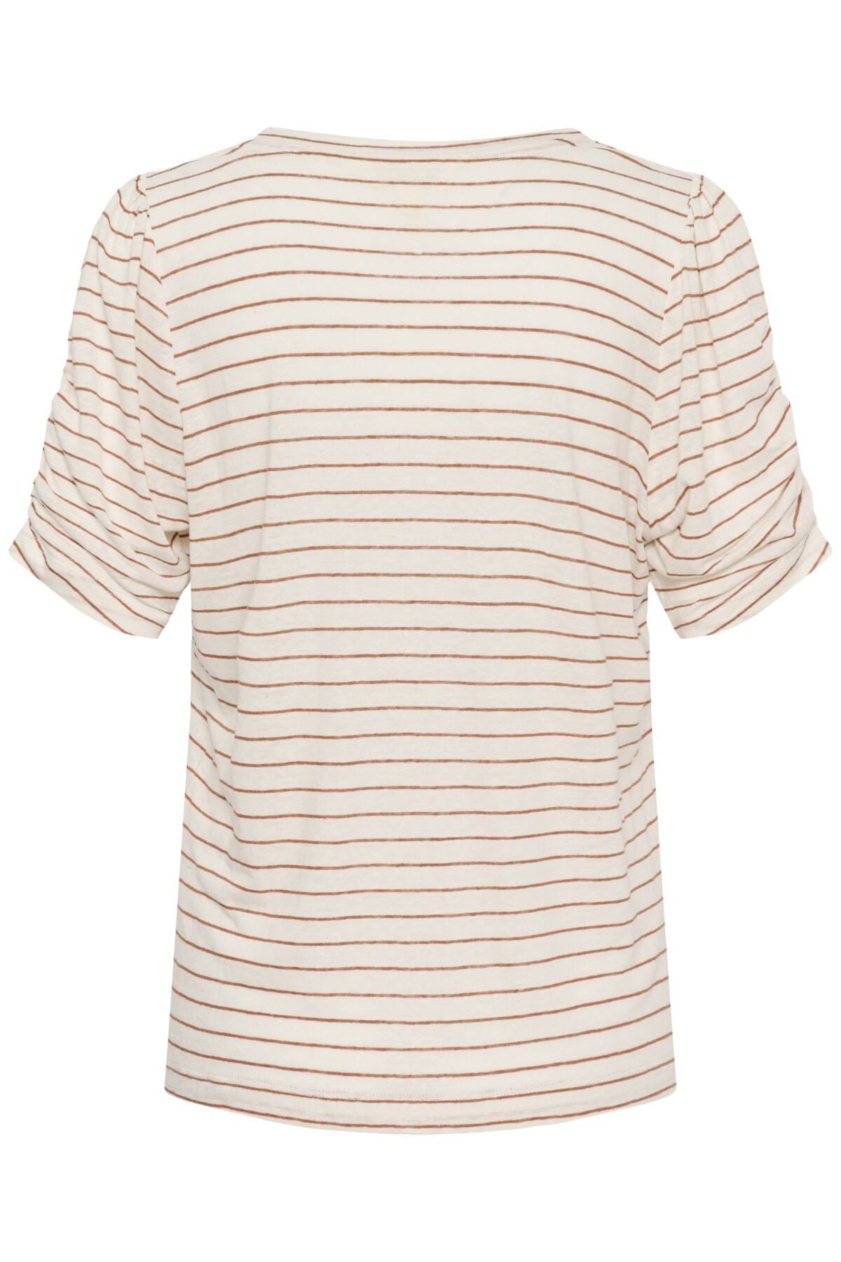 BrizettePW T-shirt Brun Randig - 305039 - 30310567