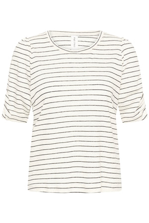 BrizettePW T-shirt Svart randig - 305040 - 30310567
