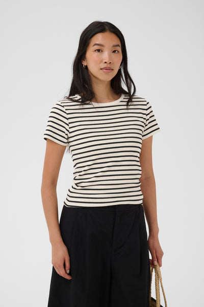 RochellePW T-shirt svart randig - 304932 - 30310589 Thumbnail