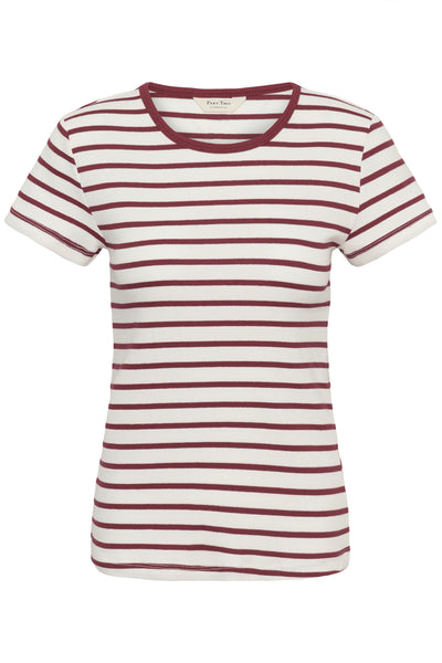 RochellePW T-shirt Burnt Russet Stripe - 304934 - 30310589 Thumbnail