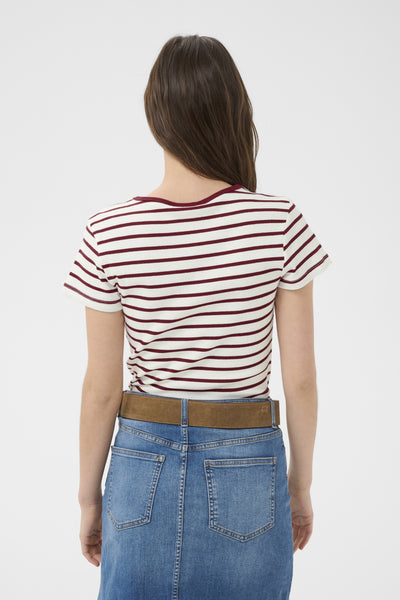 RochellePW T-shirt Burnt Russet Stripe - 304934 - 30310589 Thumbnail