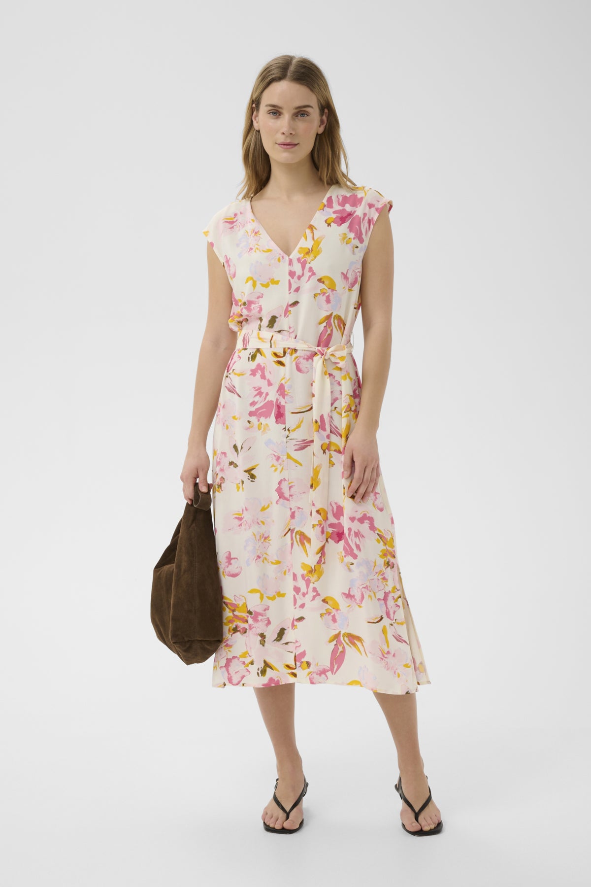 BolenePW Klänning Peach Blossom Akvarelltryck - 30310592