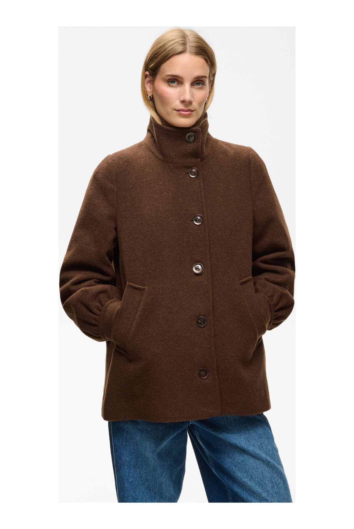 CeciliaPW Outerwear Downtown Brown Melange - 19122 - 30310639