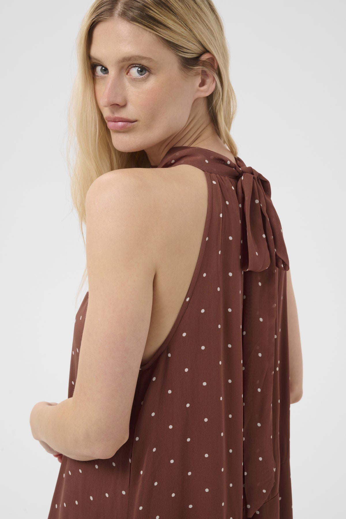 DorthemiePW Klänning Roasted Russet Dot Print - 305 - 30310687